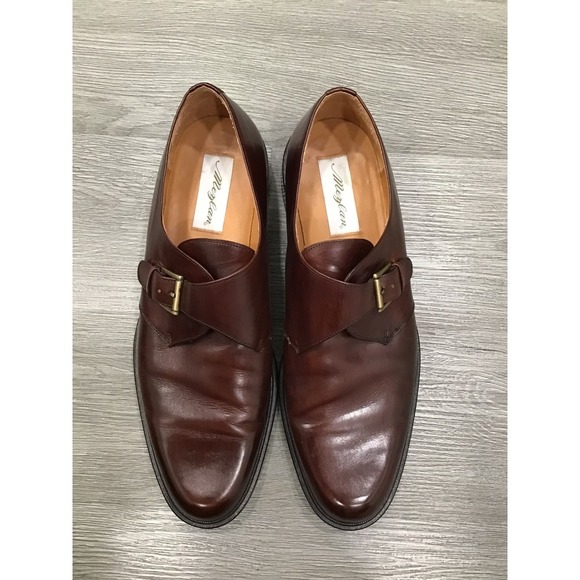 Mezlan Tortosa Mens Red Brown Leather Single Monk Strap Dress Shoes Size 13 M main image 5